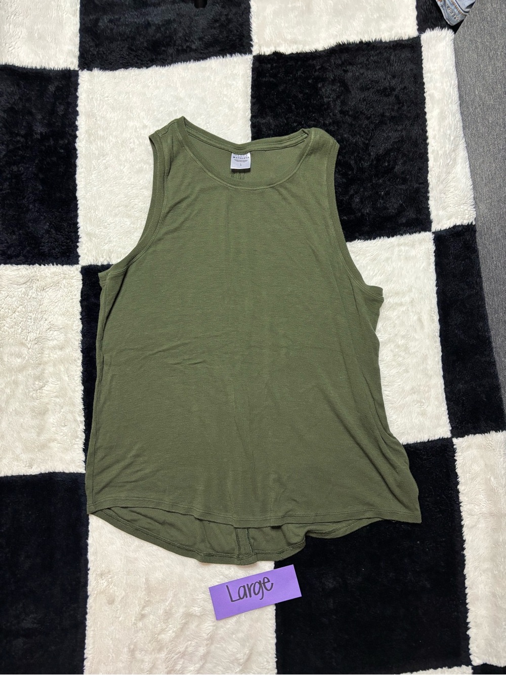 Athleta Olive Green Women's Tank Top